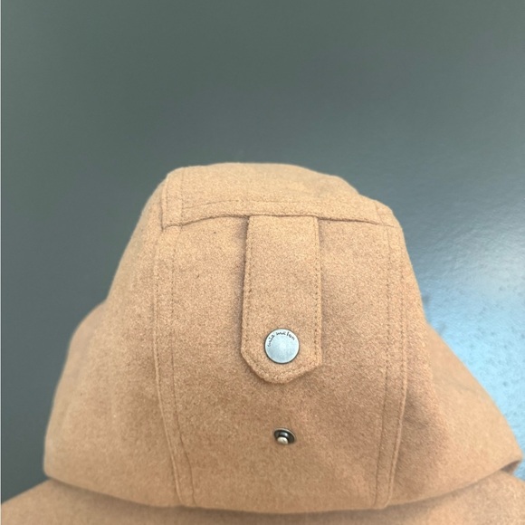 Mia Melon NWOT wool blend classic hooded Tan Utility Jacket / winter jacket - Picture 10 of 15